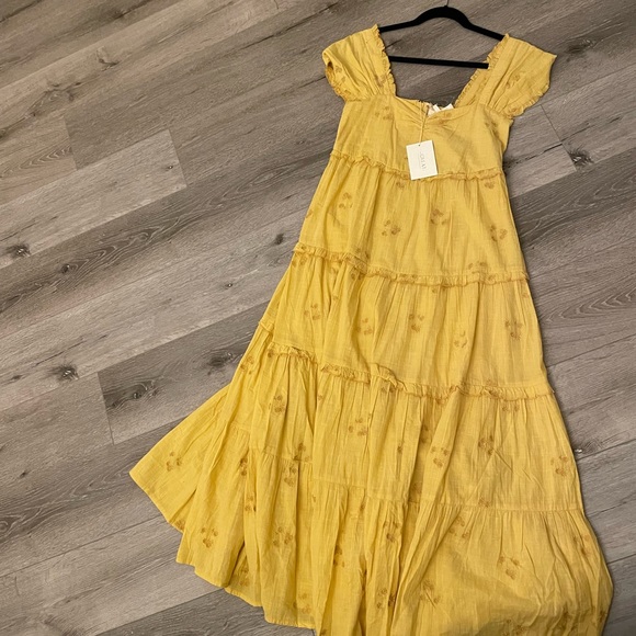 THE GREAT Tea dress with daisy bouquet embroidery - Picture 5 of 5